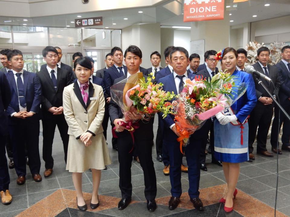 日本通運野球部 宮古島キャンプ歓迎式典に参加させていただきました！